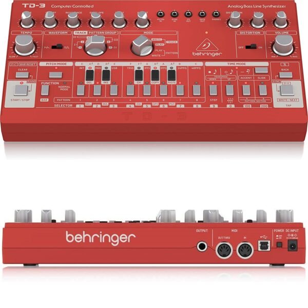 Behringer TD-3-BK - Sintetizador Analógico de Bajo y Drum Machine