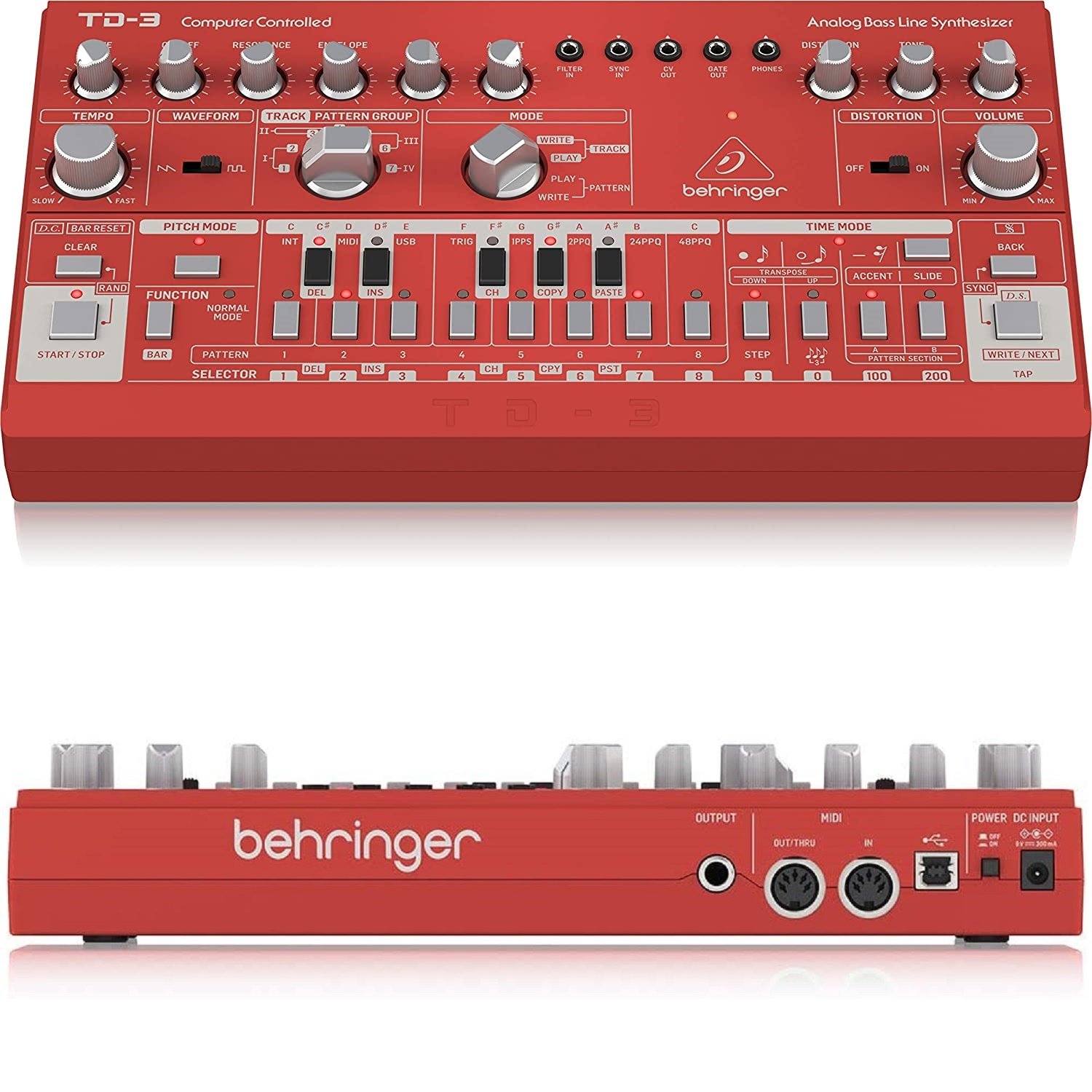 Behringer TD-3-BK - Sintetizador Analógico de Bajo y Drum Machine: imagen 2