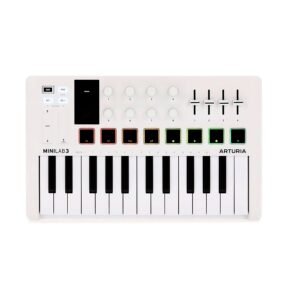 Controlador MIDI Arturia MiniLab 3 con 25 Teclas Delgadas y Conexión USB-C