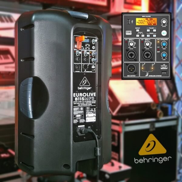 Behringer B115MP3 - Altavoz Activo de 15” con Reproductor MP3 Integrado