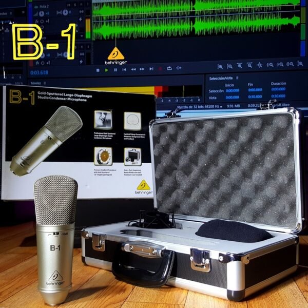 Behringer B1 - Micrófono Condensador de Diafragma Grande con Acabado en Baño de Oro