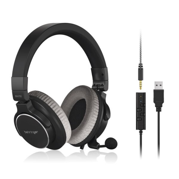 Behringer BH470U – Auriculares de estudio USB versátiles y cómodos