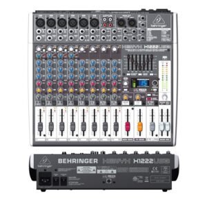 Behringer X1222USB - Mezclador Analógico de 12 Canales con Interfaz USB