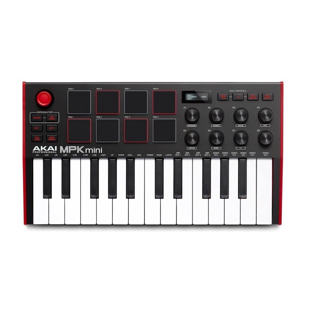Akai MPK Mini MK3 – Controlador MIDI compacto para producción musical