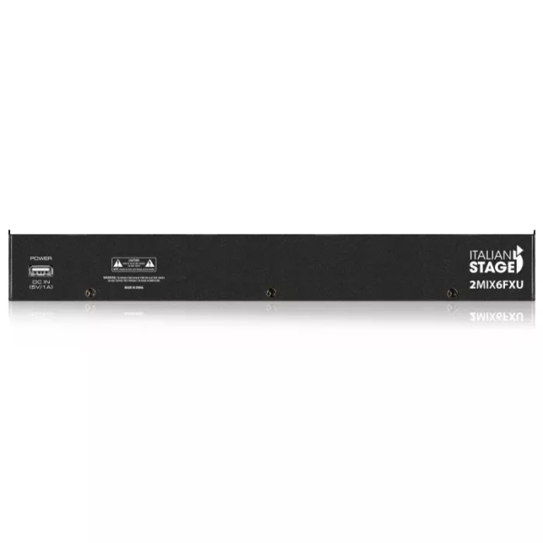 MEZCLADOR ITALIAN STAGE IS 2MIX6FXU CON INTERFAZ USB Y BLUETOOTH