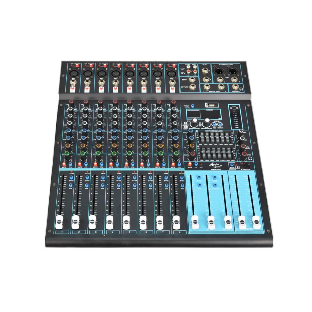 Mixer Audio Sound AS-MX8PRODSP Profesional de 8 Canales