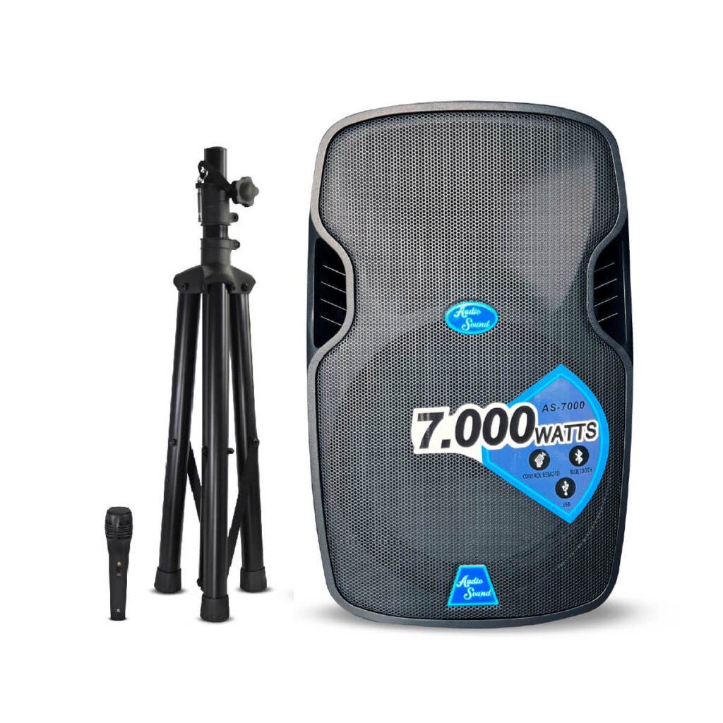 Cabina Activa Audio Sound AS-7000 de 15 Pulgadas Profesional
