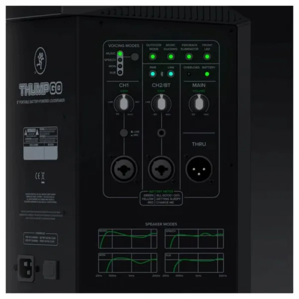MACKIE THUMPGO CABINA PORTATIL 8'' RECARGABLE