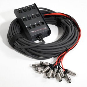 MEDUSA 10 MTS 8 CANALES XLR 4 SALIDAS XLR MACHOS PROEL EBN804LU10