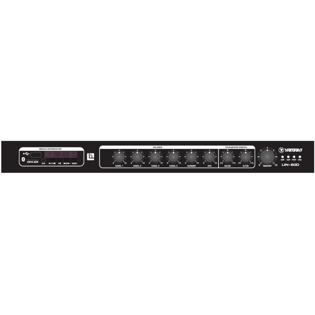 Mezclador Amplificador Yamaki LIN‑60D 60W – Sonido Simple y Potente