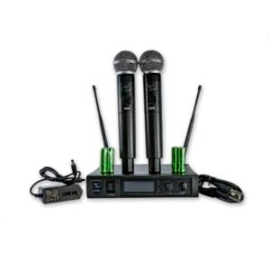 Micrófono de mano inalámbrico doble UHF-301 – Audio Sound