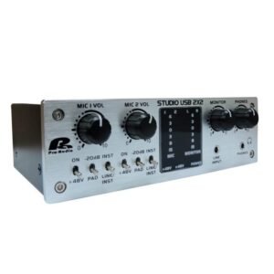 Interfaz de audio Studio USB 2×2 Pa Pro Audio 24bits 2Mic