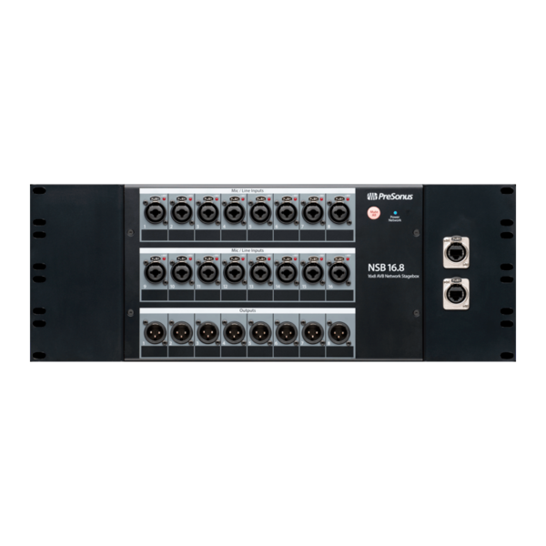 STAGE BOX DE 16 CANALES 8 SALIDAS AVB NSB 16.8